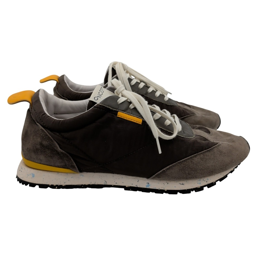 ONCEPT Tokyo Sneaker Alpine MOD 004 Brown Grey Yellow Suede Nylon Mens 9 Casual